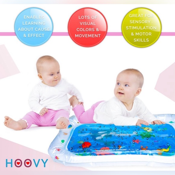 Hoovy Inflatable Tummy Time Water Play Mat Ocean Theme Toy for Baby 0-18 Months - Picture 6 of 11